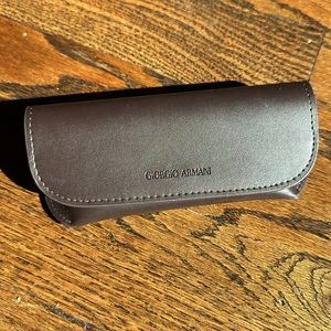 Giorgio Armani Frames of Life sunglasses case sift side vinyl brown